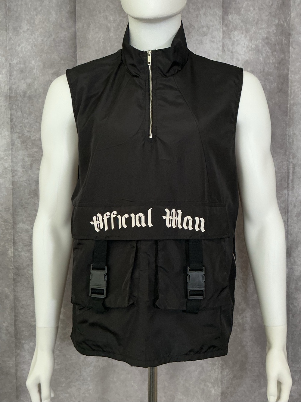 Boohoo Black Sleeveless Utility Vest